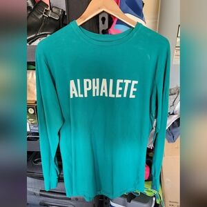 Alphalete Performance LS Shirt - M - Teal